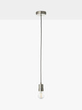 John Lewis Scandi pendant ceiling cord brushed metallic - British product
