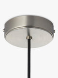John Lewis Scandi pendant ceiling cord brushed metallic - British product