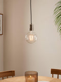 John Lewis Scandi pendant ceiling cord brushed metallic - British product