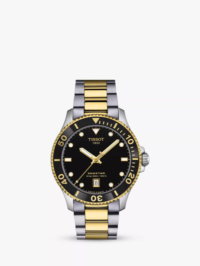 John Lewis Tissot Seastar 1000 Quartz Men's Watch, 40mm, Multicolour/Black- Buy online at McGrocer
