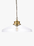 John Lewis Tula large glass pendant light antique finish, imported from the UK