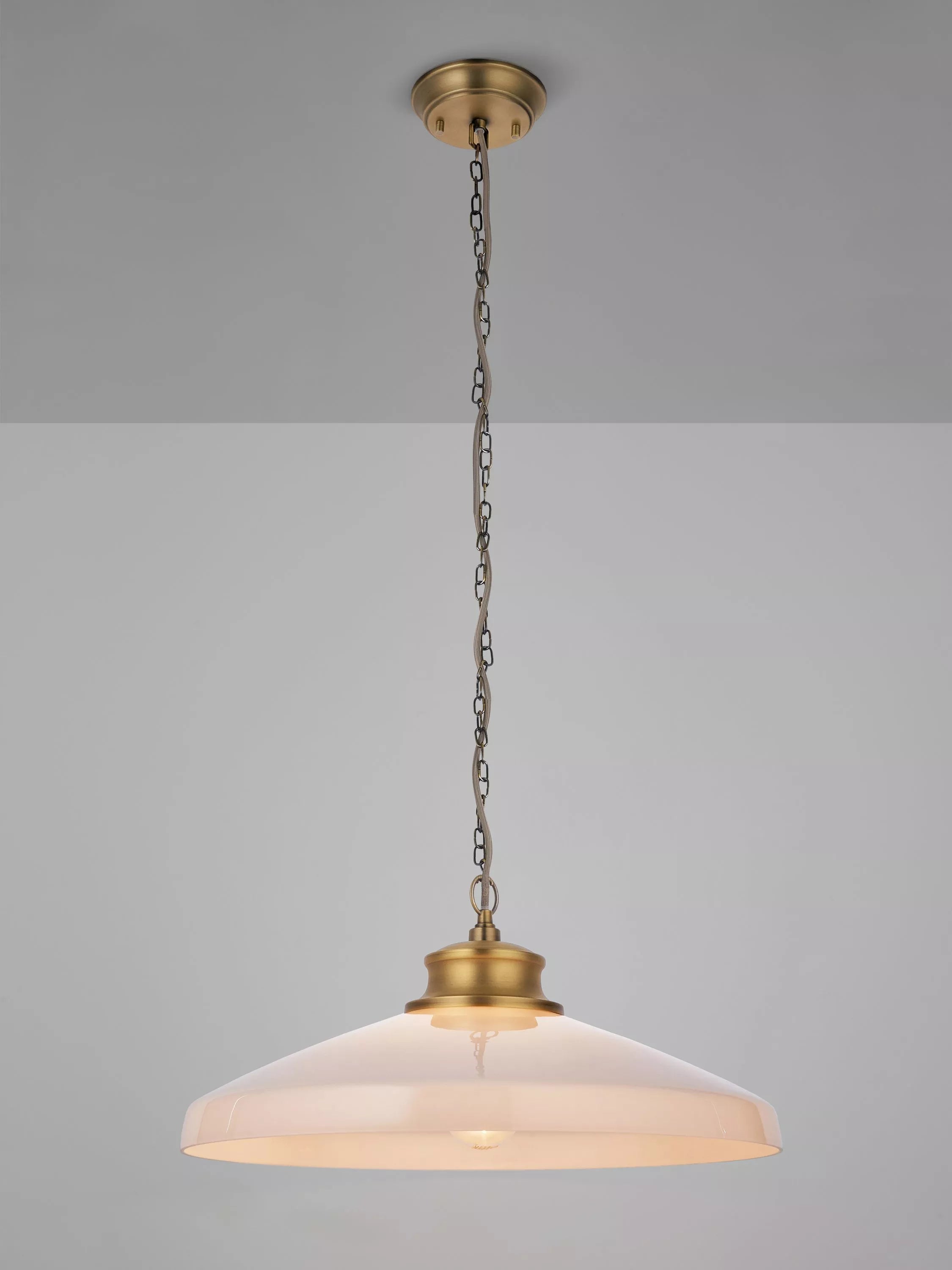 John Lewis Tula Large Glass Pendant Ceiling Light