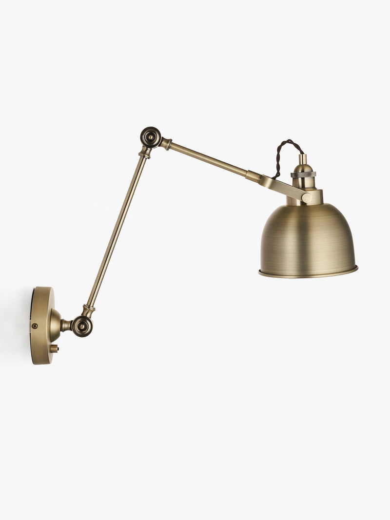 John Lewis Baldwin Reach wall light brass finish, UK version