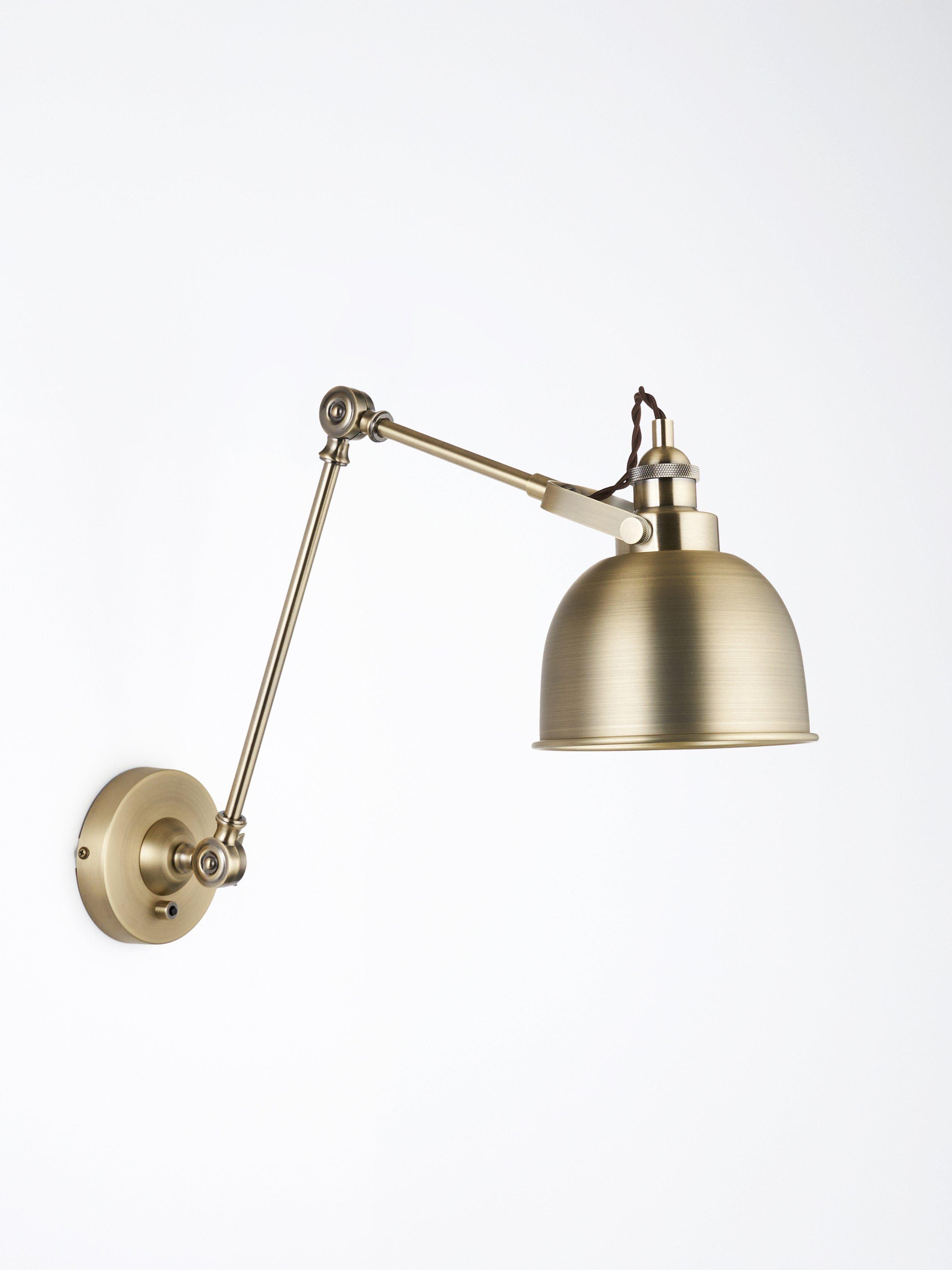John Lewis Baldwin Reach wall light brass finish, UK version