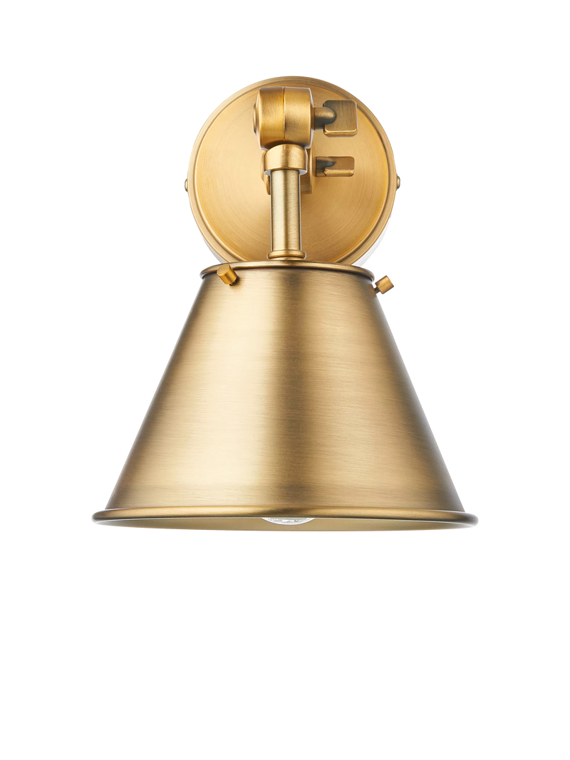 John Lewis Nicolas downlighter wall light brass finish - British product