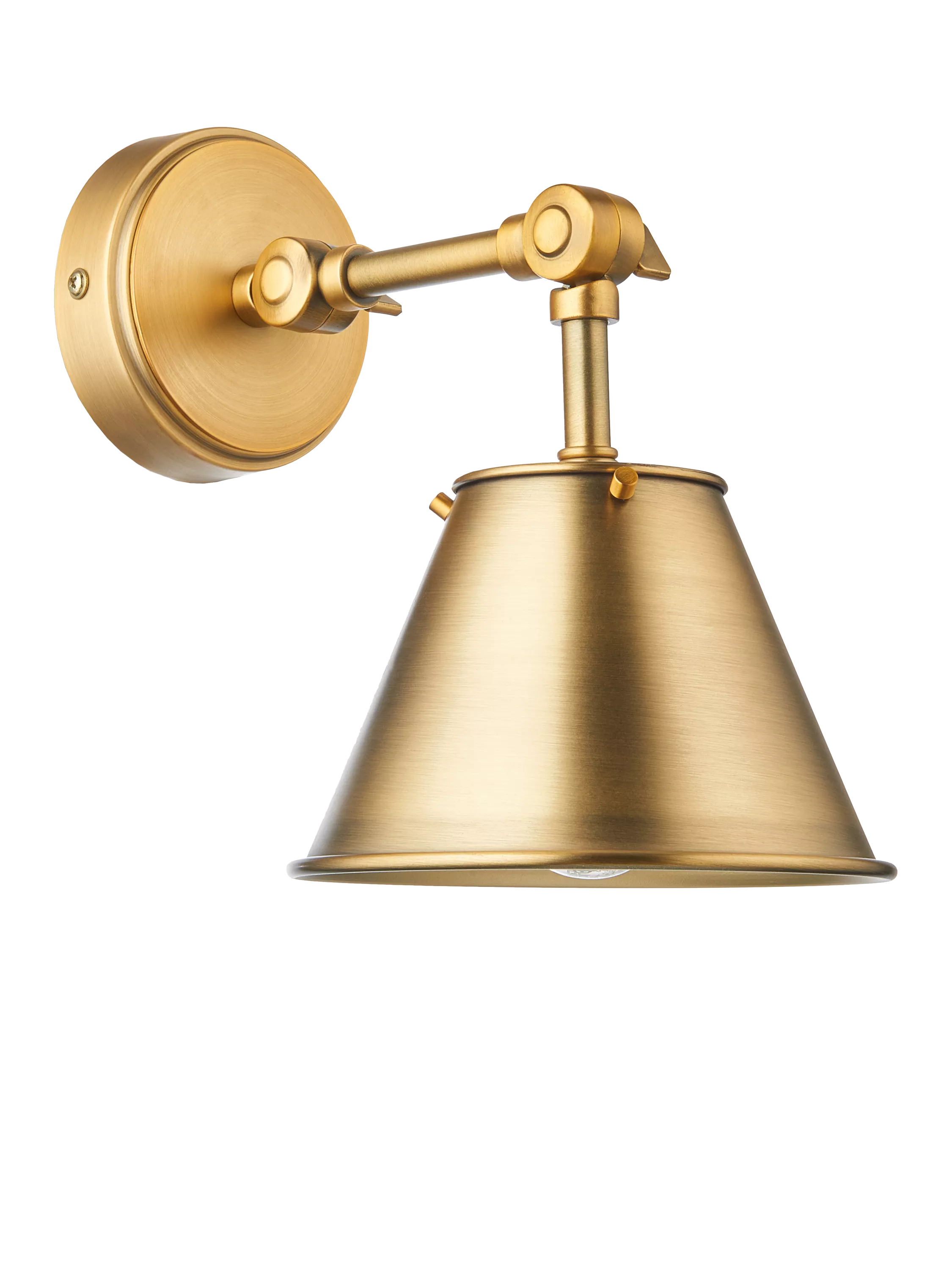 John Lewis Nicolas downlighter wall light brass finish - British product