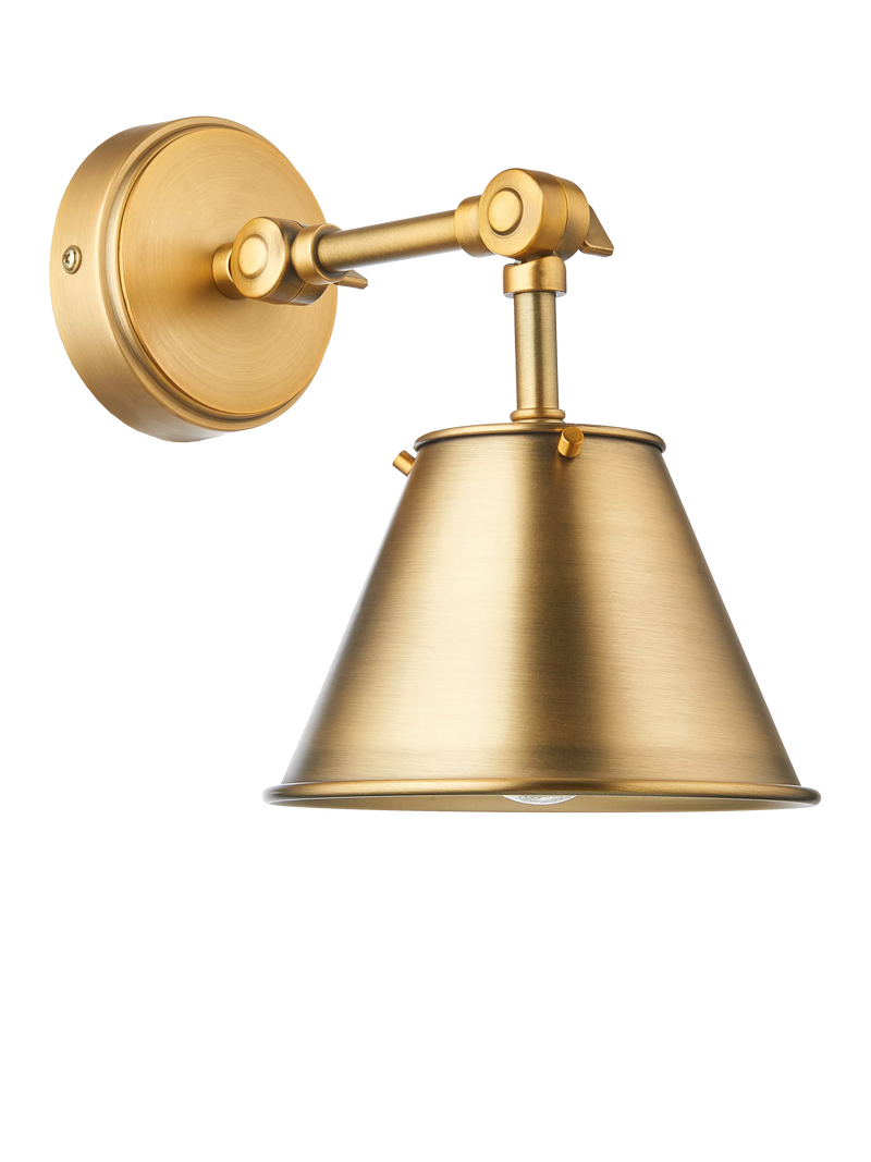 John Lewis Nicolas downlighter wall light brass finish - British product