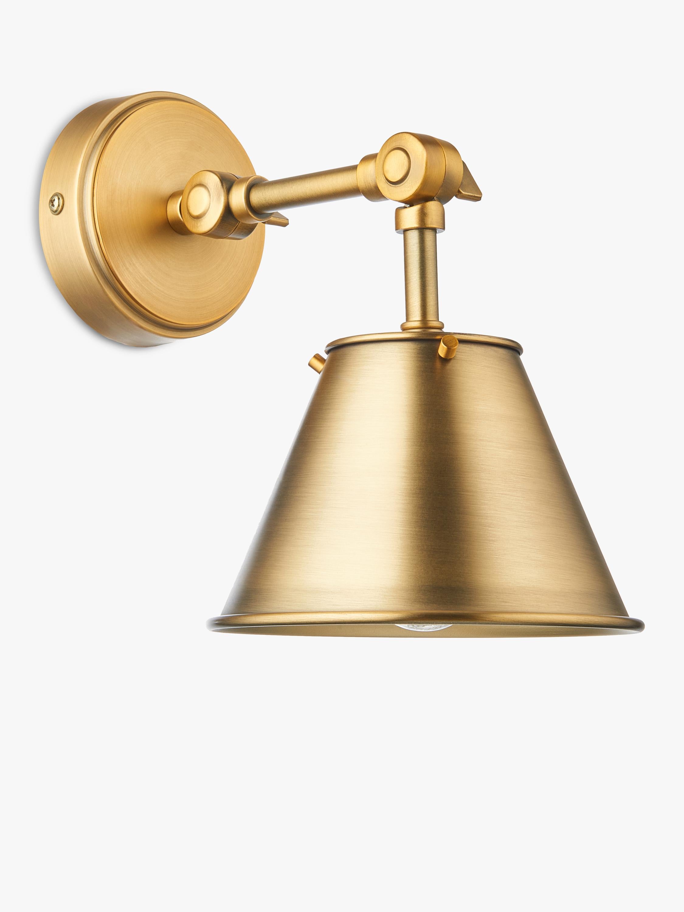John Lewis Nicolas downlighter wall light brass finish - British product