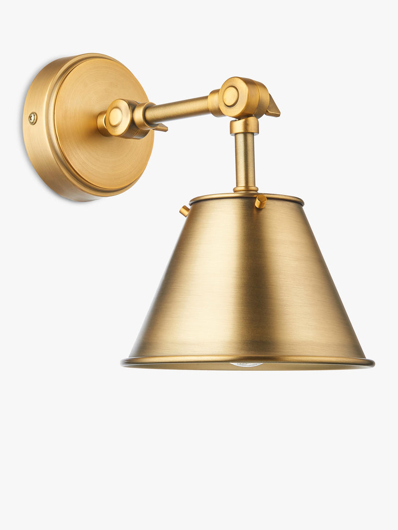 John Lewis Nicolas downlighter wall light brass finish - British product