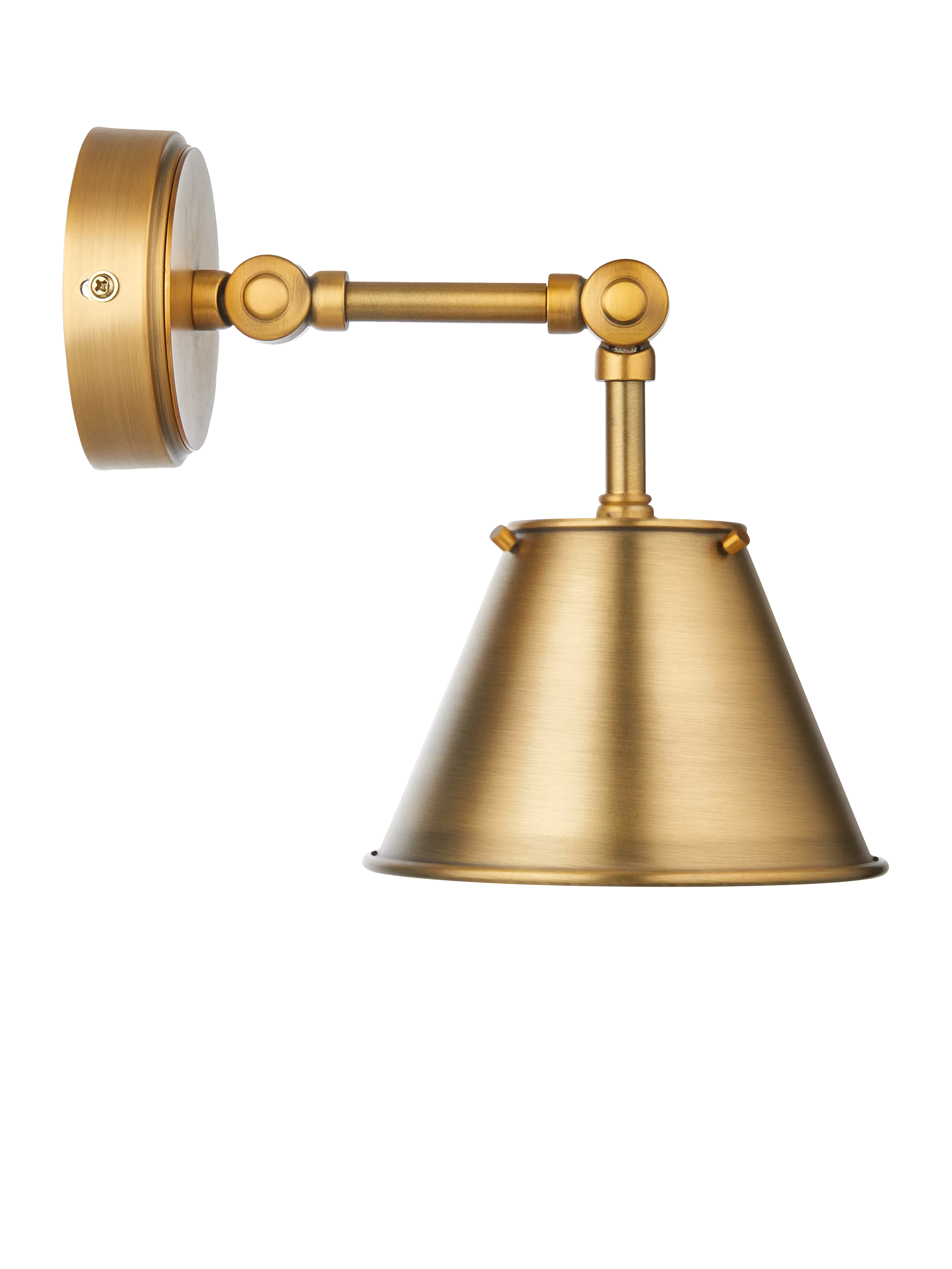 John Lewis Nicolas downlighter wall light brass finish - British product