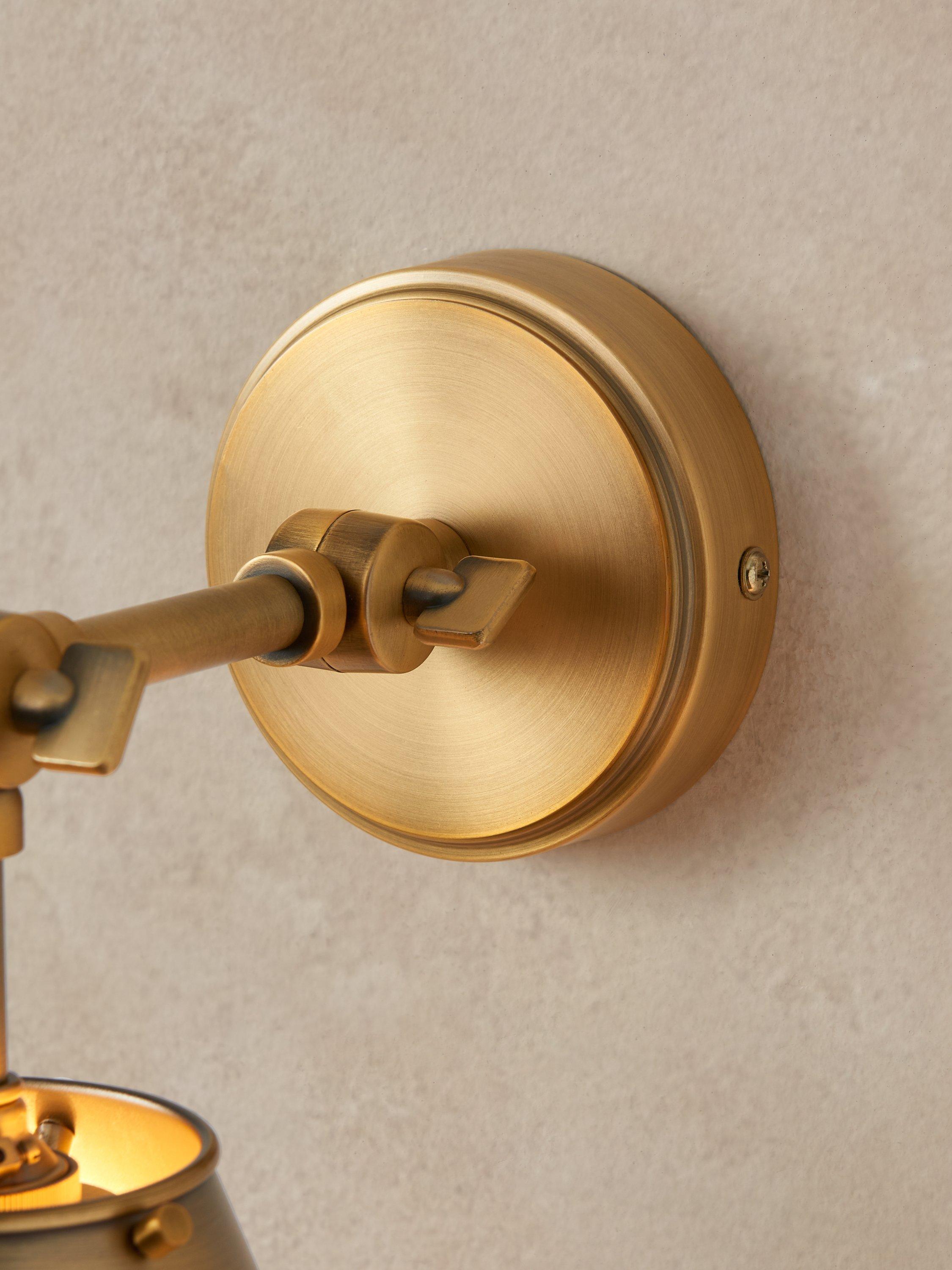 John Lewis Nicolas downlighter wall light brass finish - British product