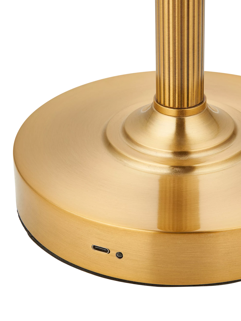 John Lewis Baily rechargeable floor lamp brass - British product