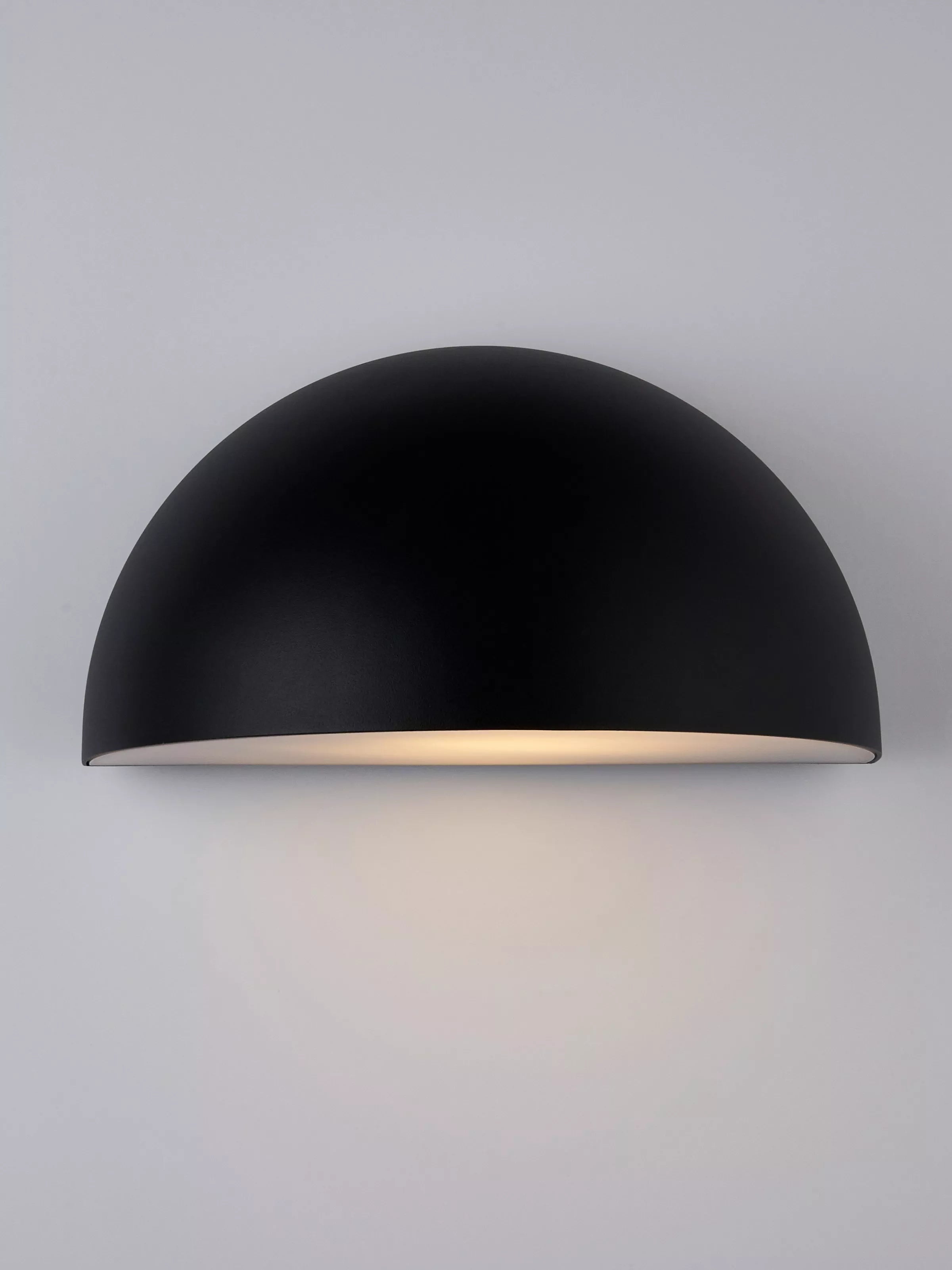 John Lewis Heftig Outdoor Washer Wall Light, Black