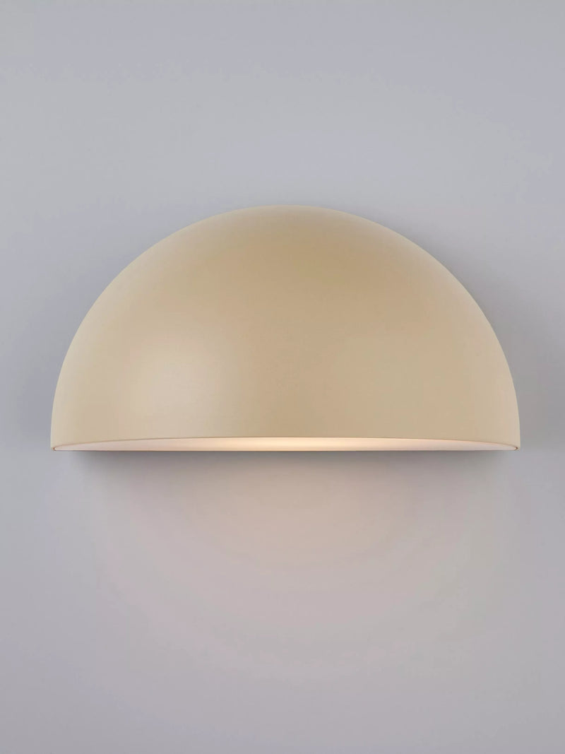 John Lewis Heftig Outdoor Washer Wall Light, Warm Sand