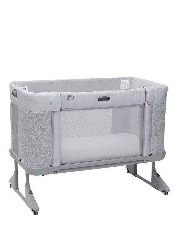 Convertible Baby Cot with Co-Sleeping and Floor Bed, Ash Grey