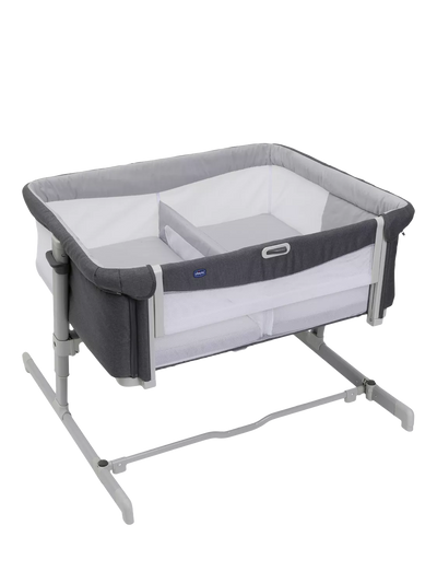 سرير أطفال John Lewis Co-Sleeping Side Sleeper Cot للأطفال التوائم مع ارتفاع قابل للتعديل، لون رمادي مغناطيسي - اشترِ عبر الإنترنت من McGrocer