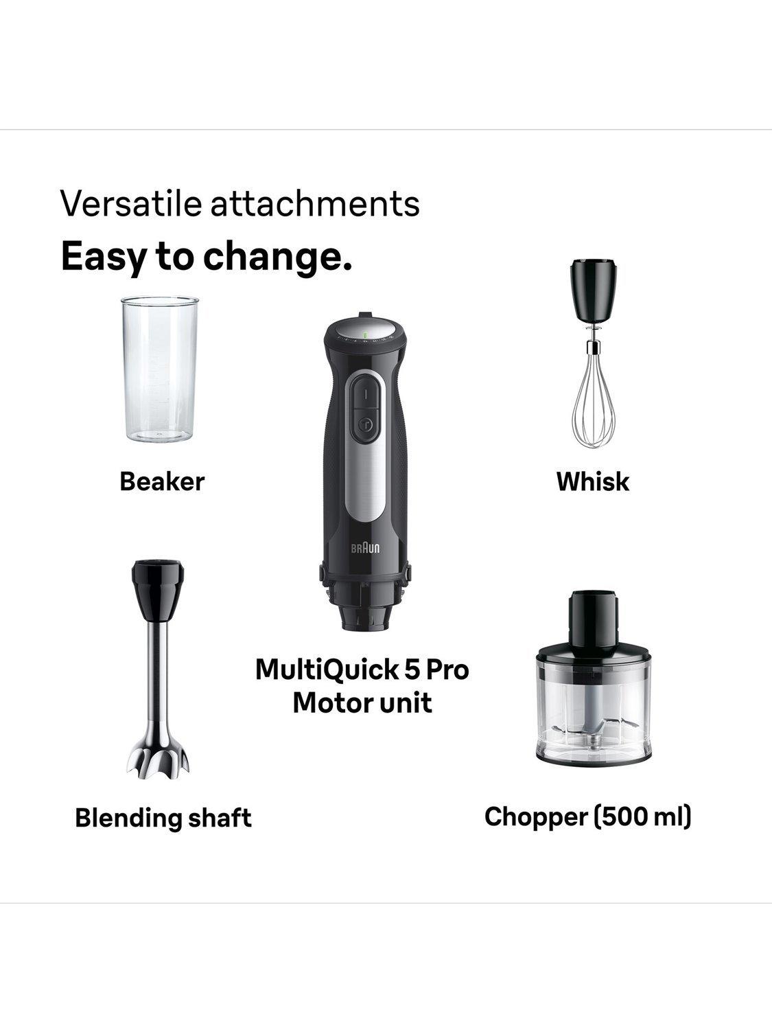 Braun MultiQuick 5 Pro black hand blender, imported from the UK