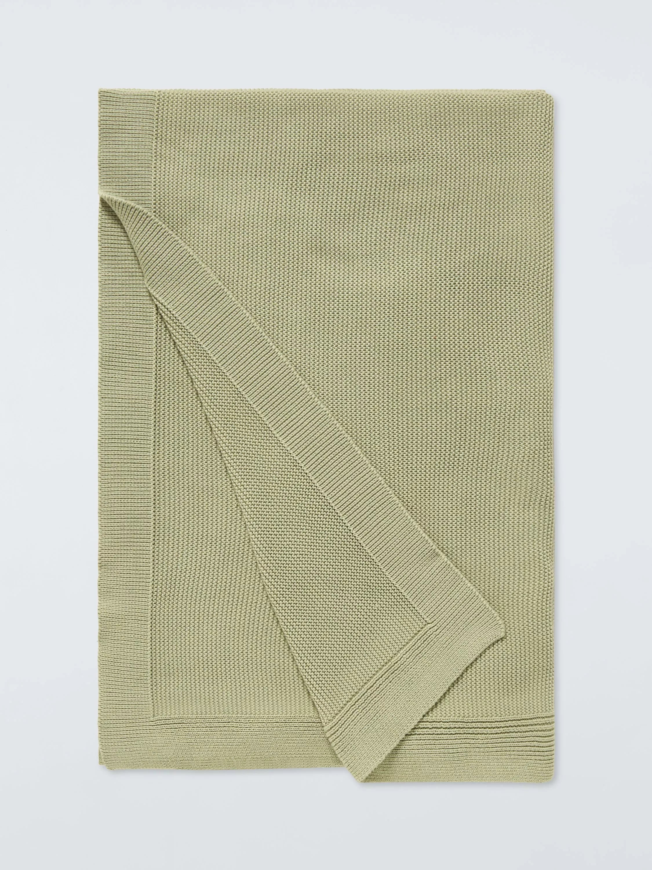 John Lewis Rye Plain Knit Throw