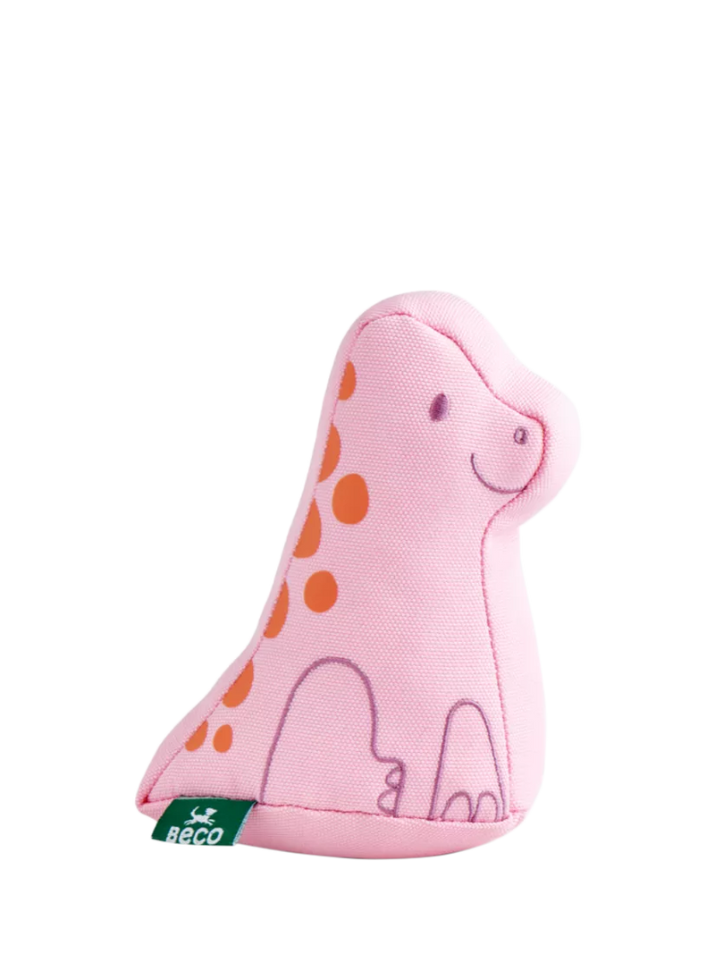 Beco Pets baby dino pet toy in pink - British product