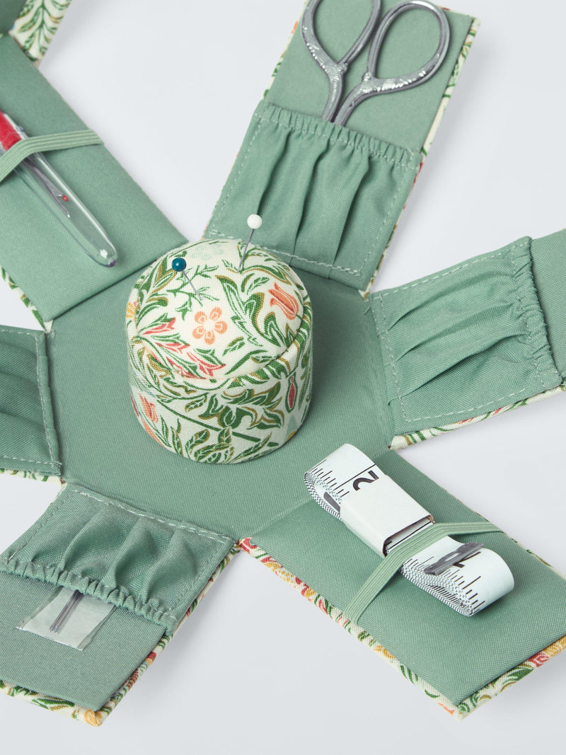 John Lewis William Morris sewing box green, imported from the UK