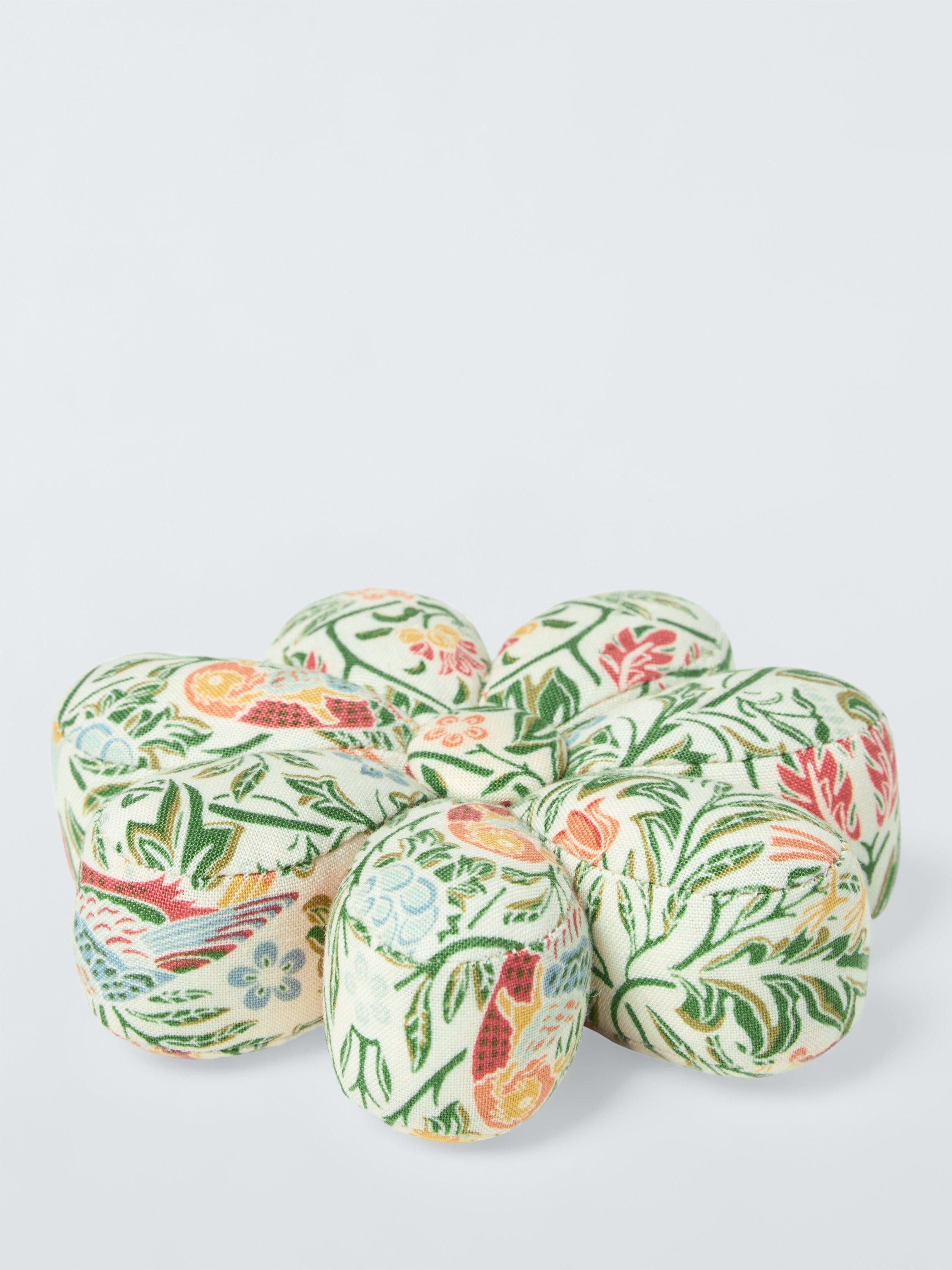 John Lewis flower pincushion William Morris green - British product