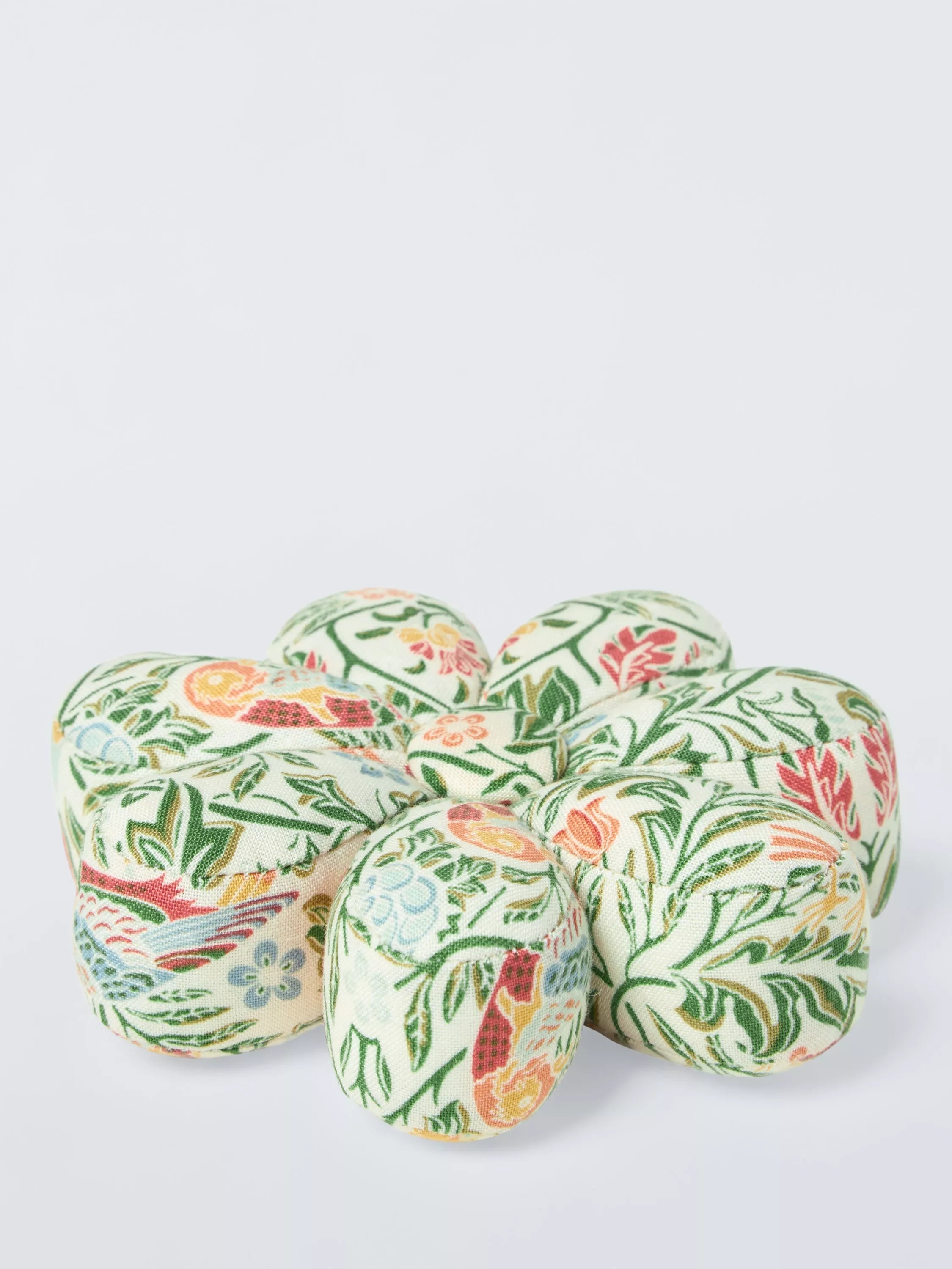 John Lewis flower pincushion William Morris green - British product