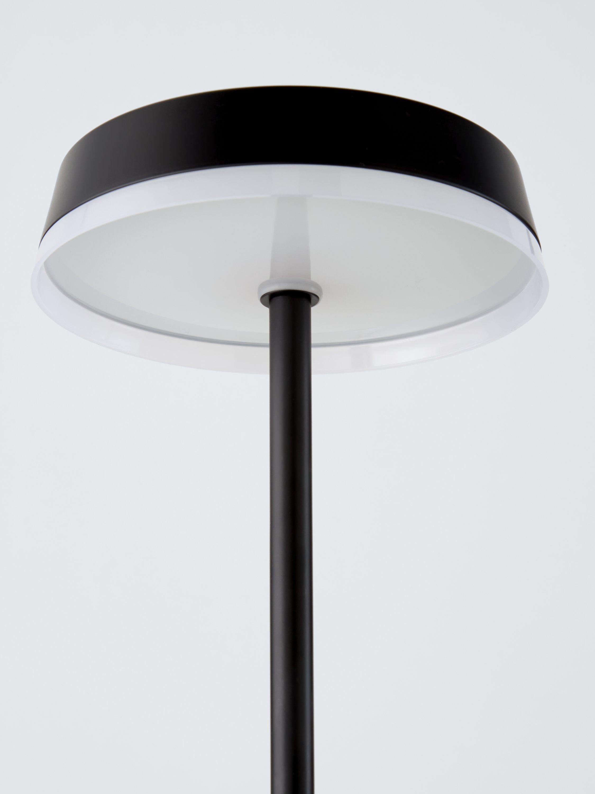 John Lewis Ernie rechargeable LED table lamp black, imported from the UK