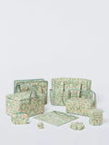 John Lewis William Morris medium rectangular sewing basket in green, UK version