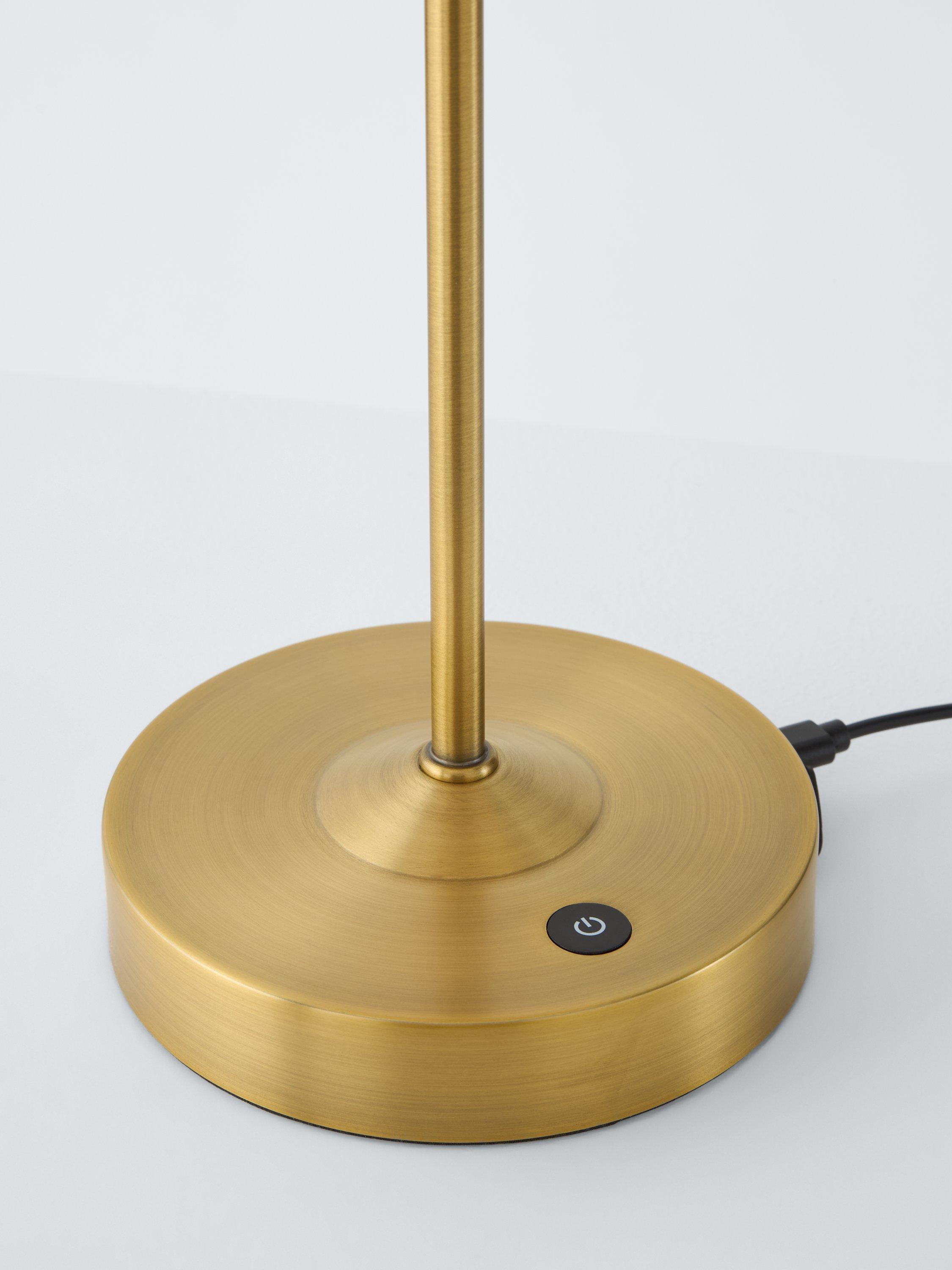 John Lewis Nellie rechargeable rattan table lamp (British brand)