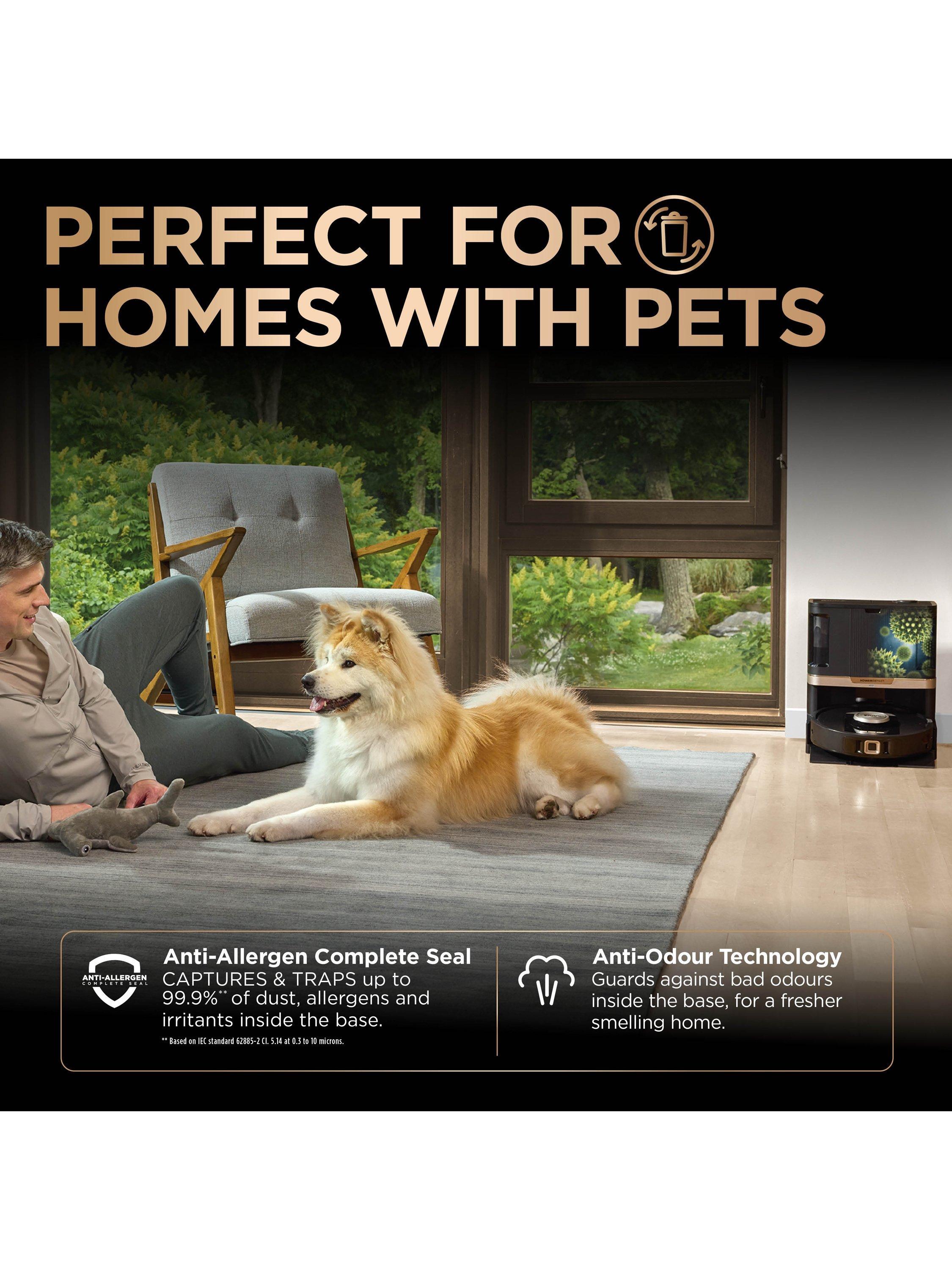 Shark PowerDetect NeverTouch Pro 2-in-1 self-emptying robot vacuum and mop, black (British brand)