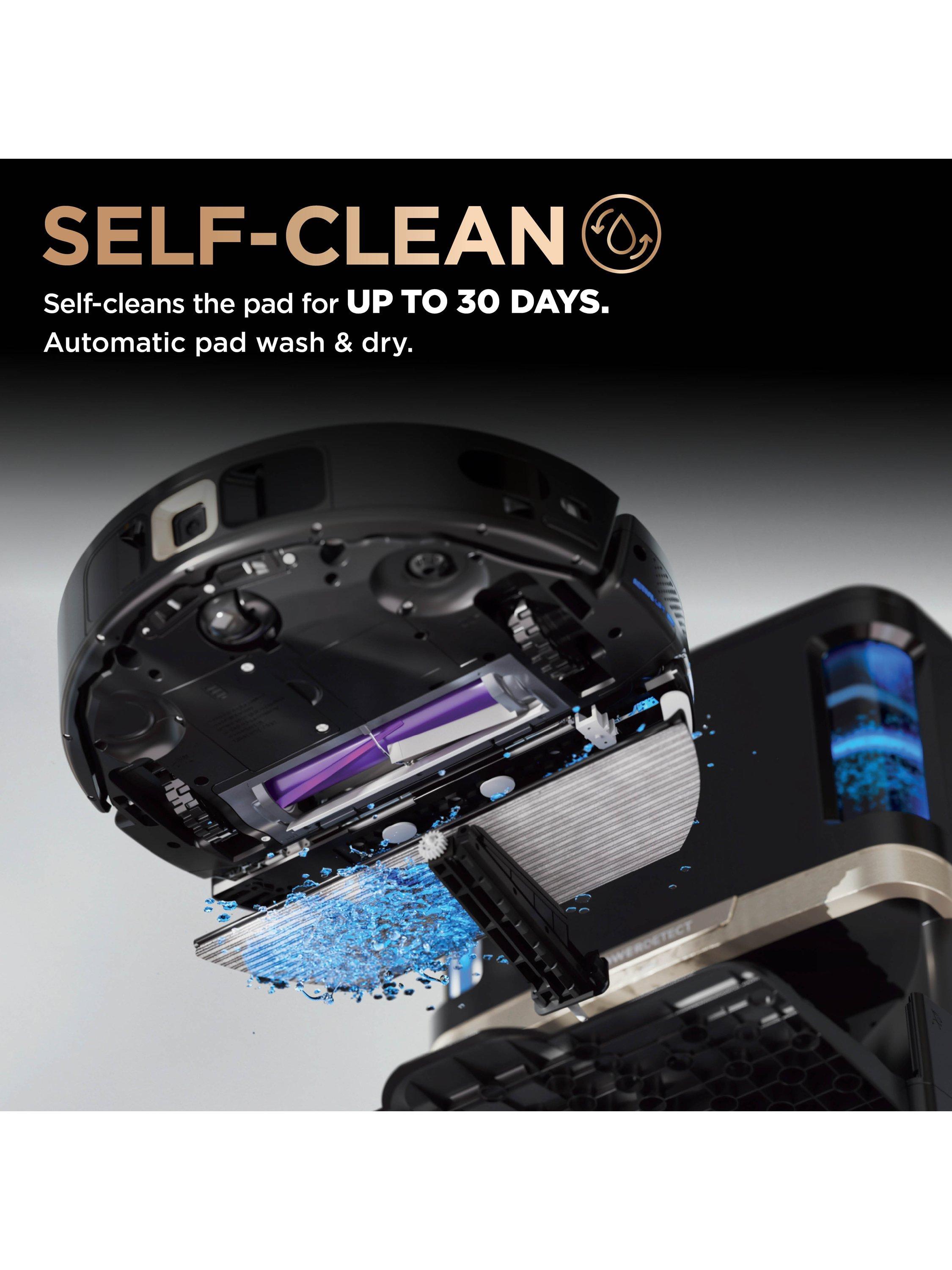 Shark PowerDetect NeverTouch Pro 2-in-1 self-emptying robot vacuum and mop, black (British brand)