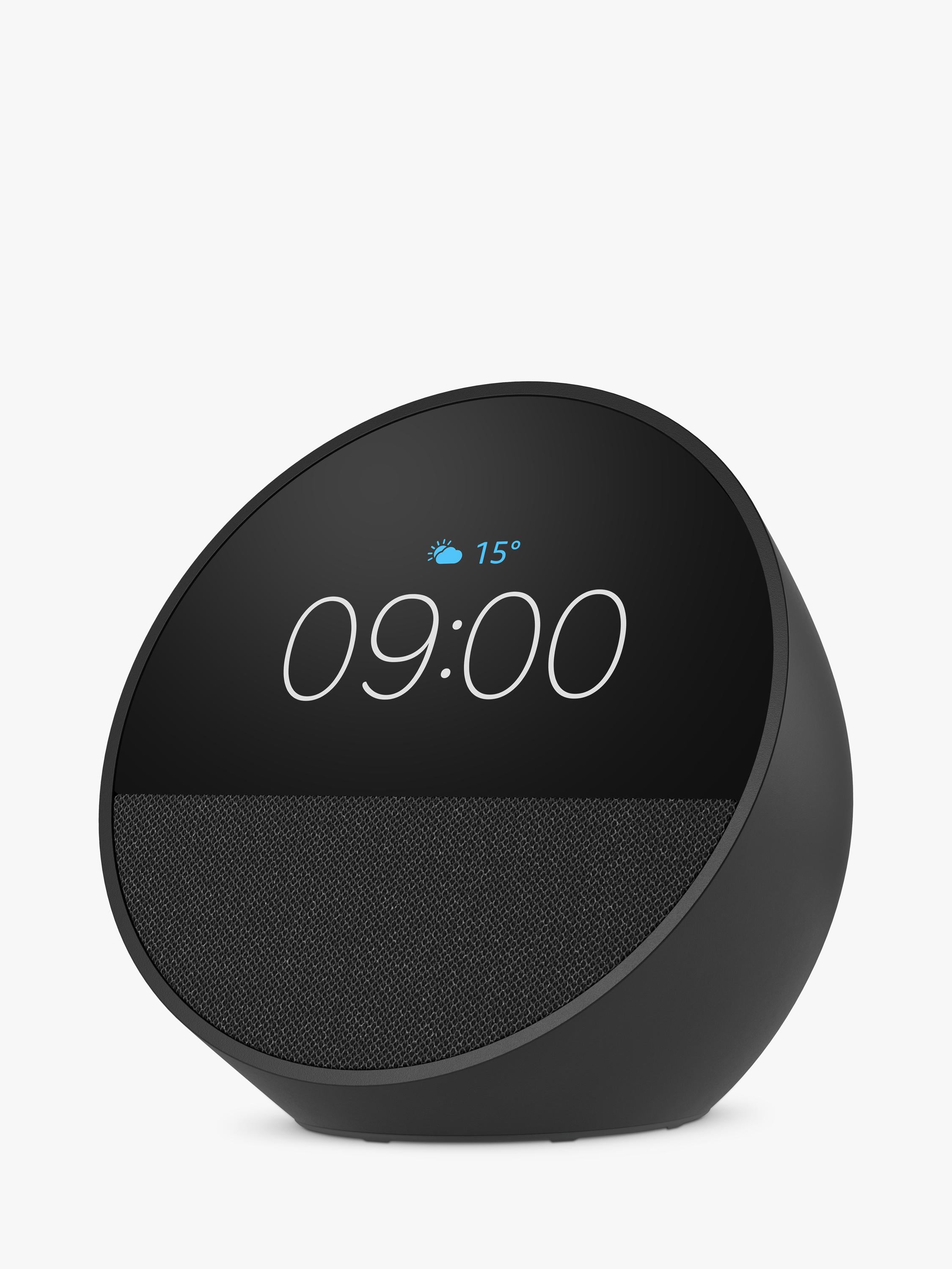 Amazon Echo Spot smart alarm clock 2024 2.8-inch screen, UK version