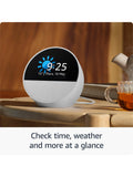 Amazon Echo Spot smart alarm clock 2024 2.8-inch screen, UK version