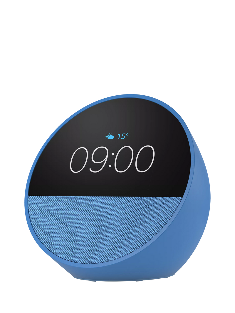 Amazon Echo Spot smart alarm clock 2024 2.8-inch screen, UK version