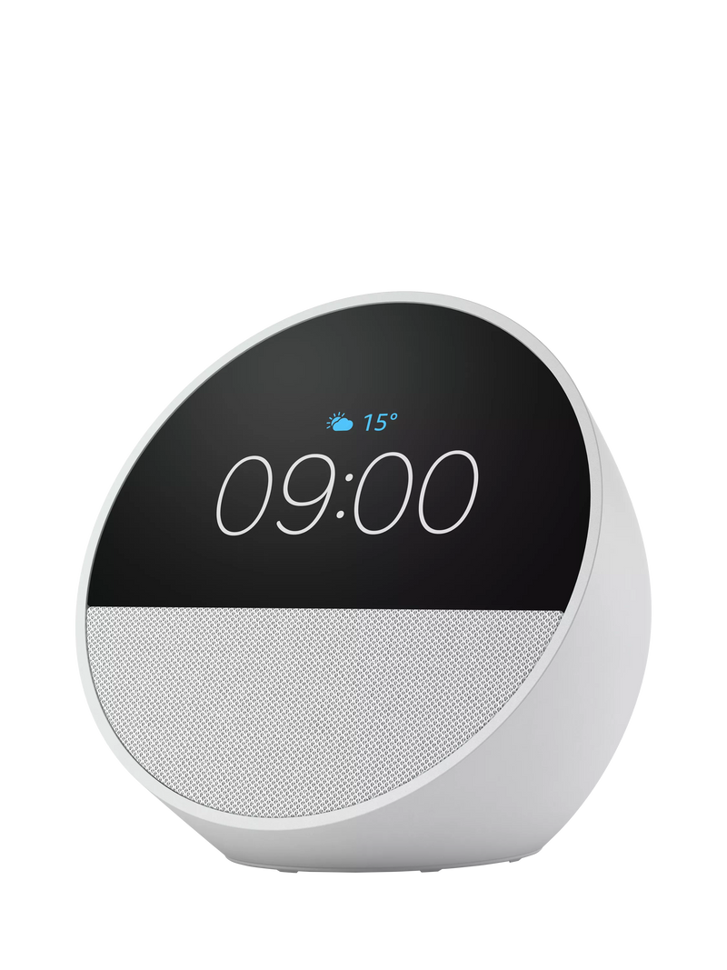Amazon Echo Spot (2024) Smart Alarm Clock with 2.8 inch Screen and Alexa
