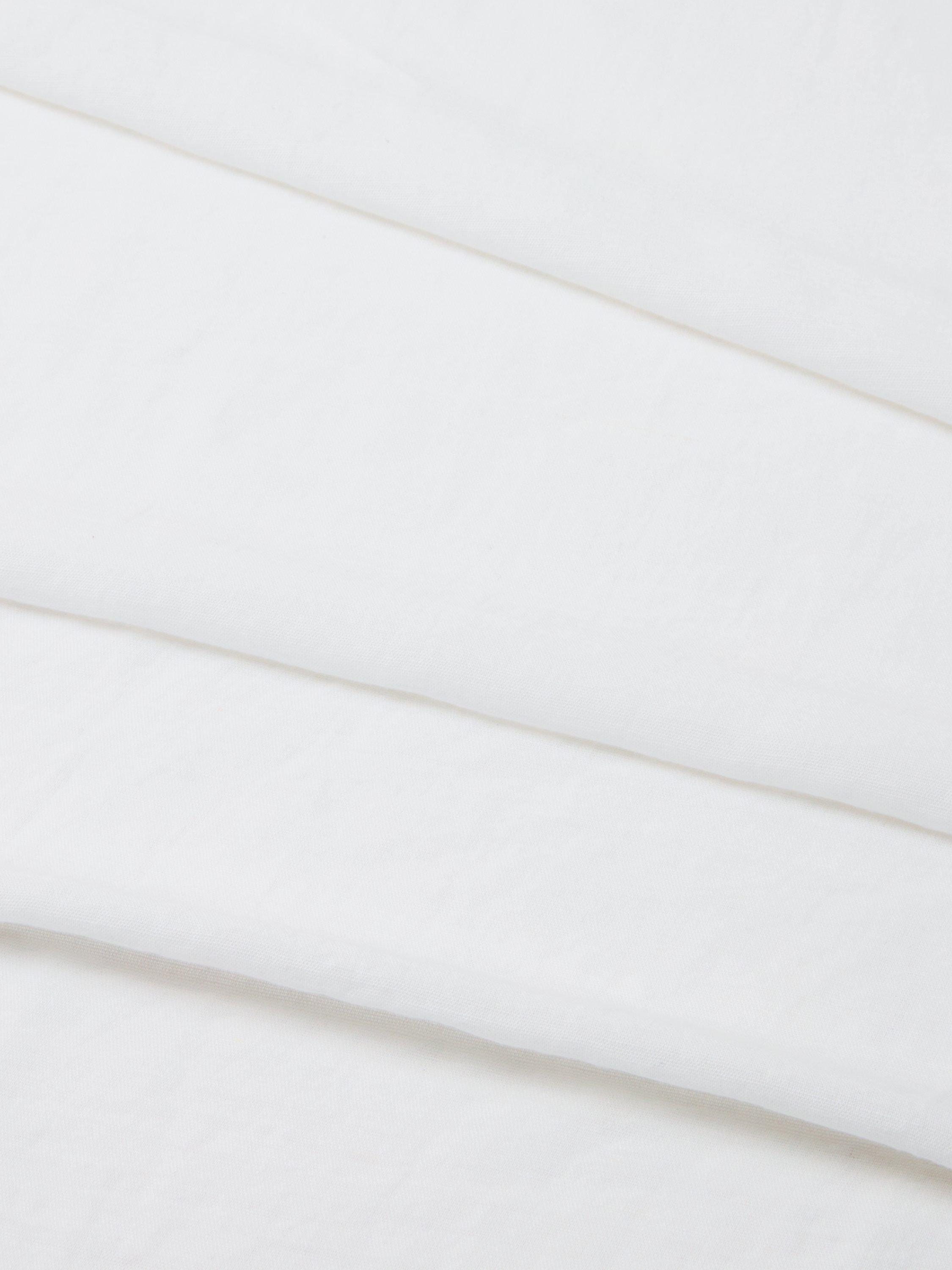 John Lewis cotton linen blend rectangular tablecloth 250x160cm white, UK version