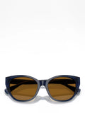 Ralph Lauren polarised round sunglasses shiny transparent blue - British product