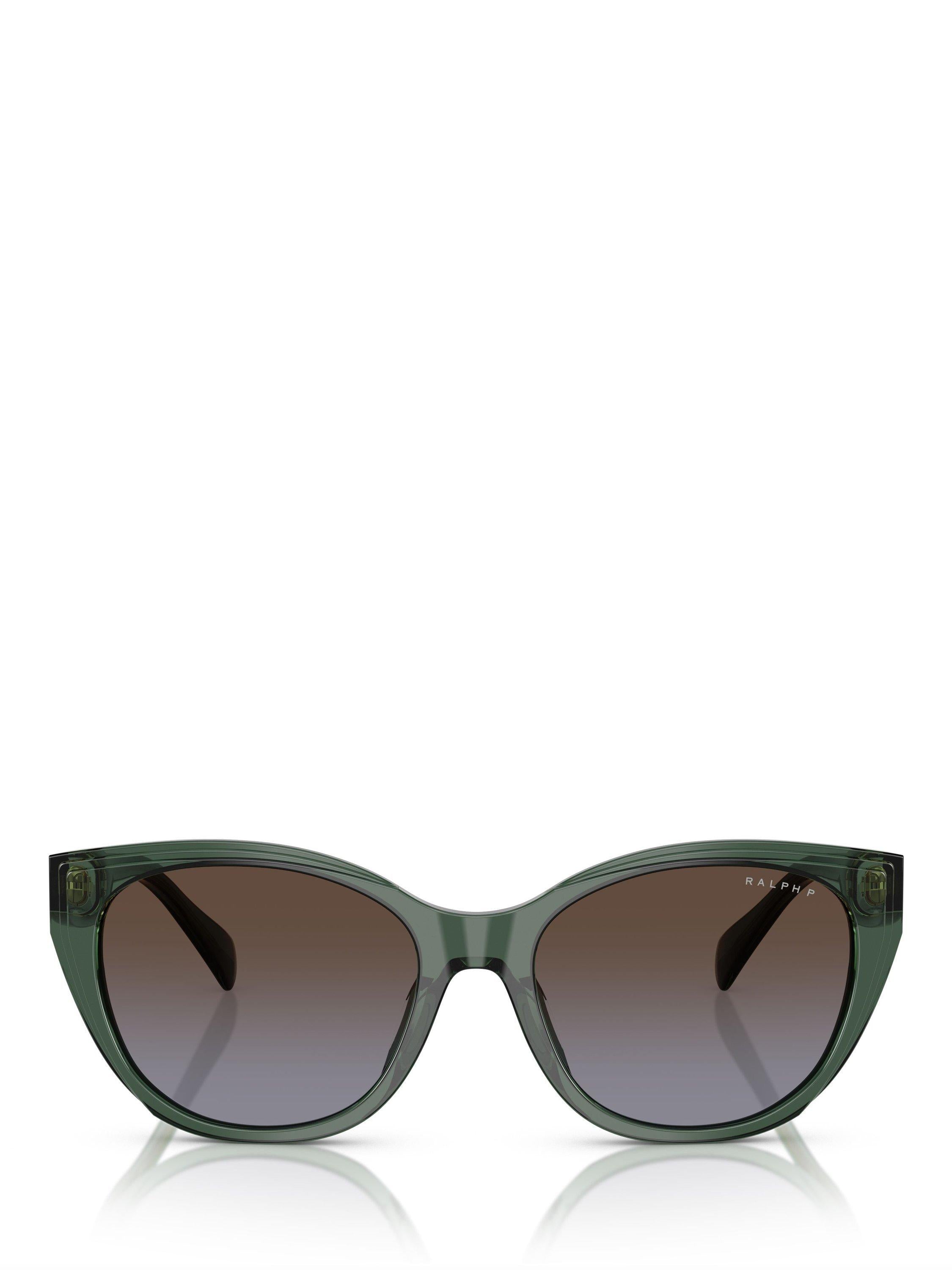 Ralph Lauren polarised round sunglasses green frame - British product