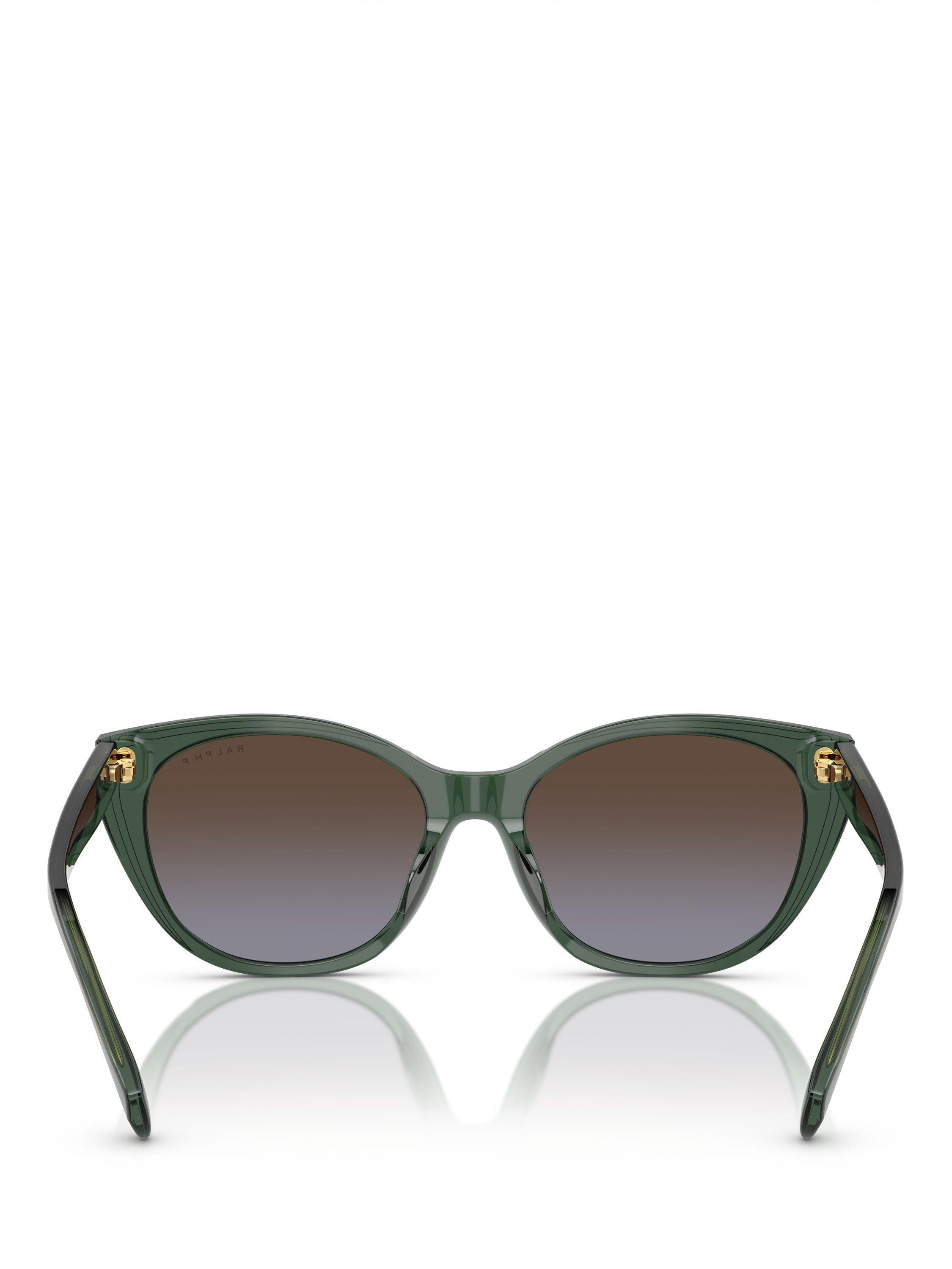 Ralph Lauren polarised round sunglasses green frame - British product