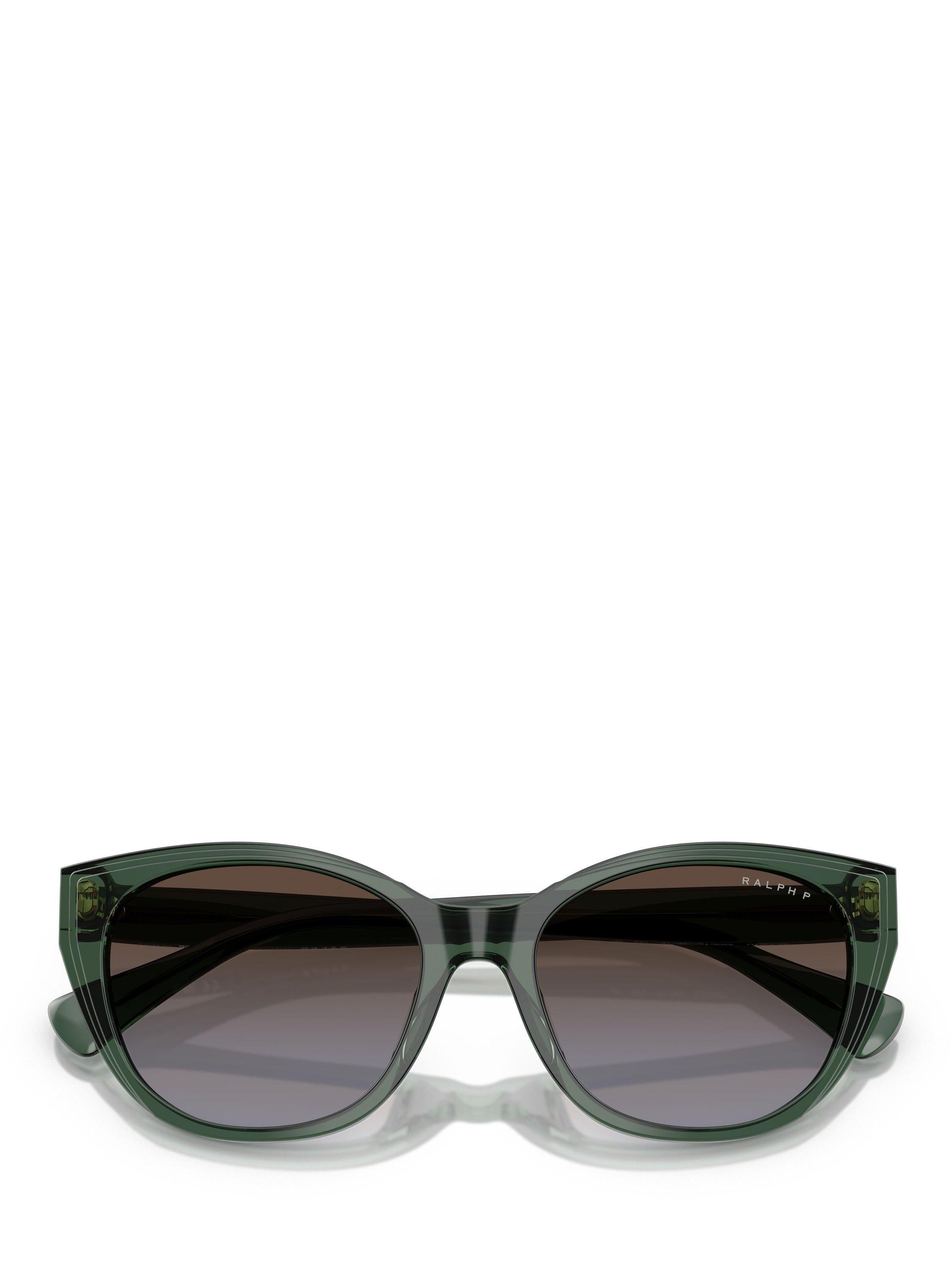 Ralph Lauren polarised round sunglasses green frame - British product