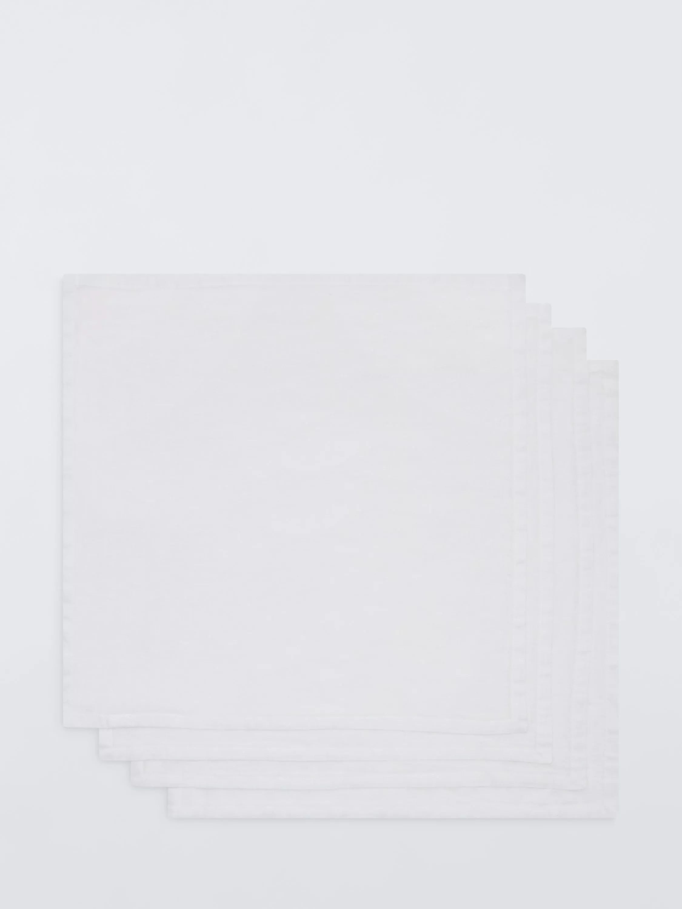 John Lewis cotton linen blend napkins set of 4 white (British brand)