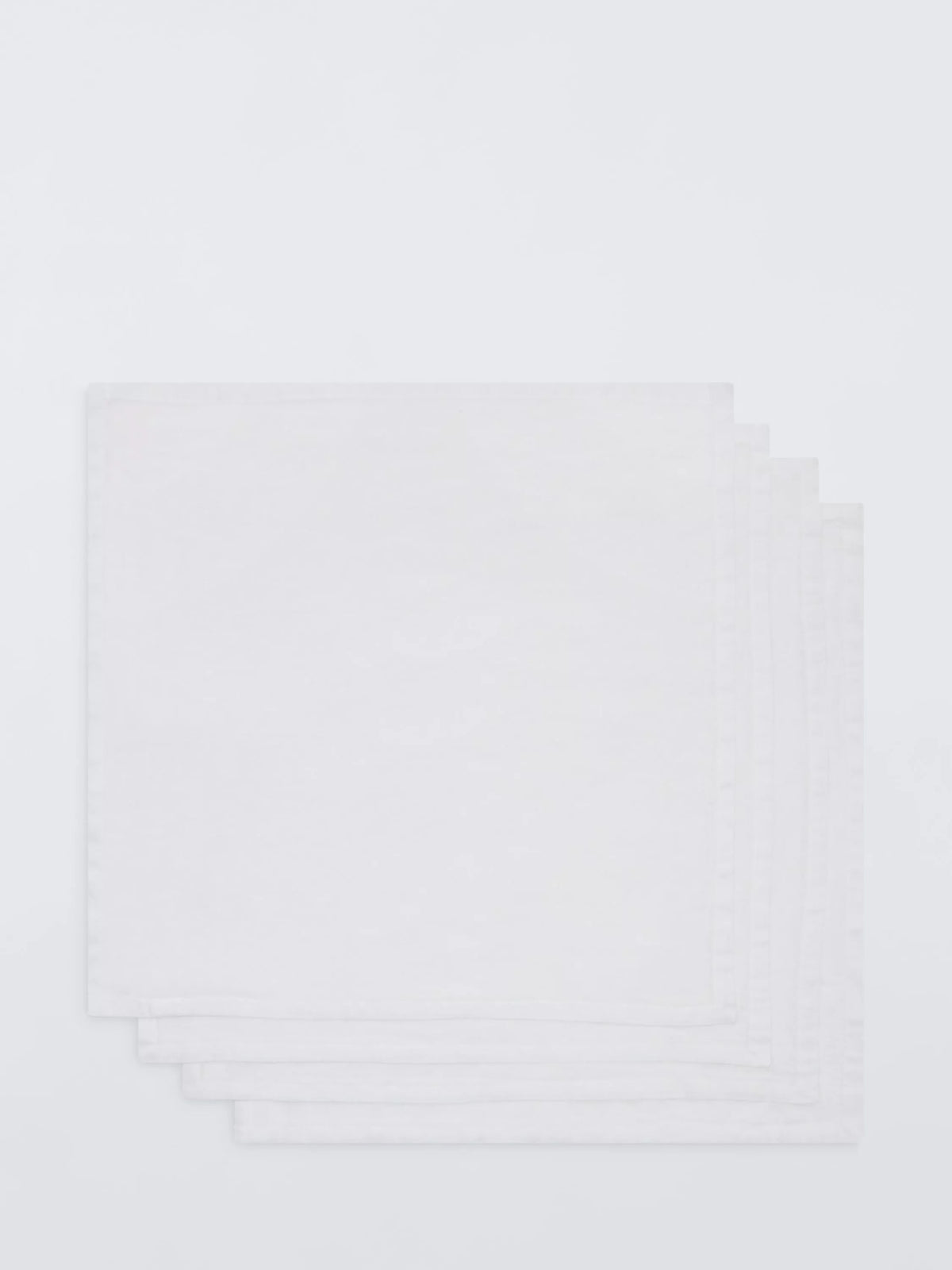 John Lewis cotton linen blend napkins set of 4 white (British brand)