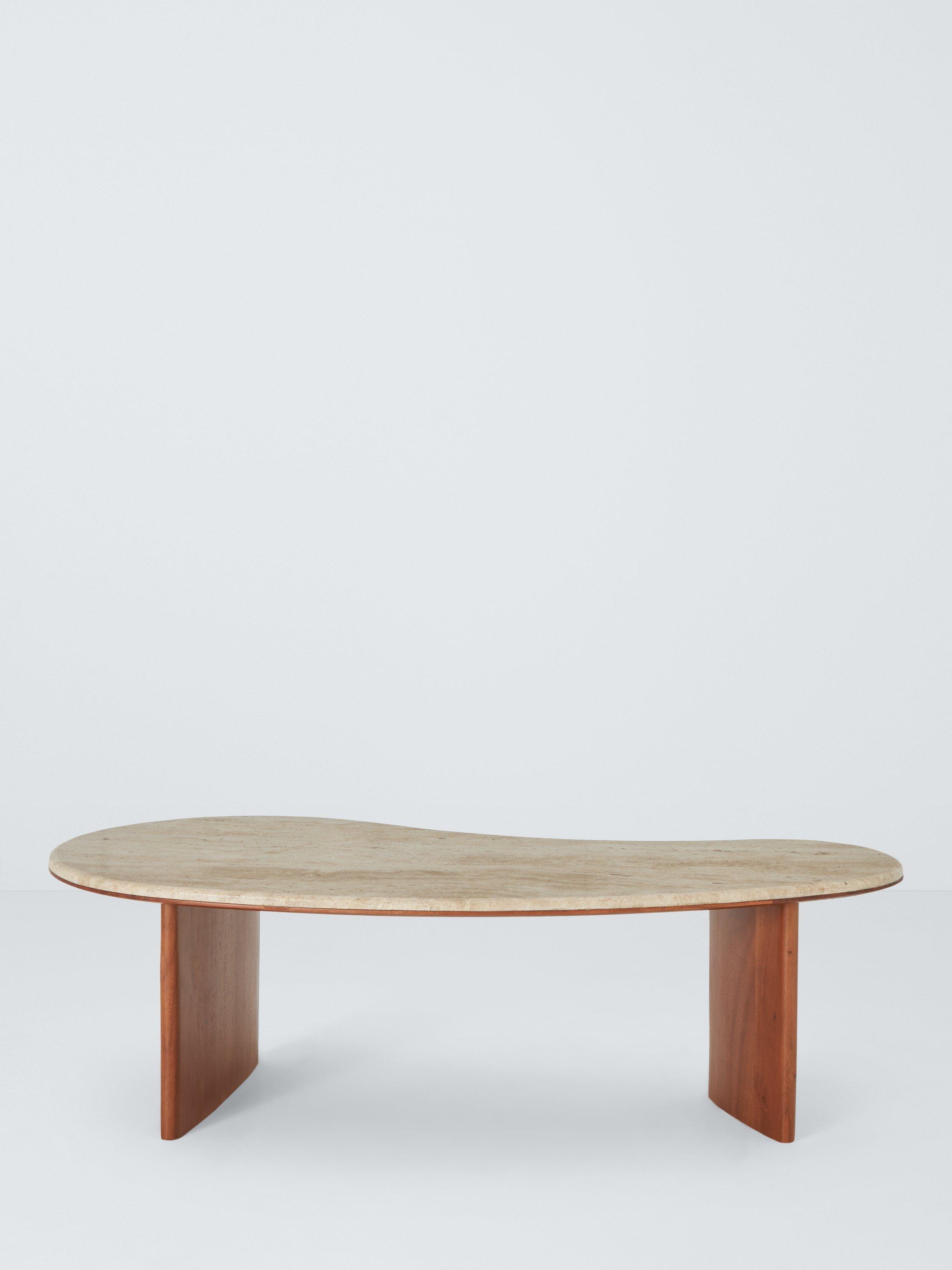 John Lewis travertine coffee table natural wide - British product