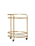 West Elm Albee bar cart antique brass - UK version