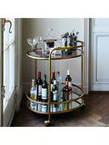 West Elm Albee bar cart antique brass - UK version