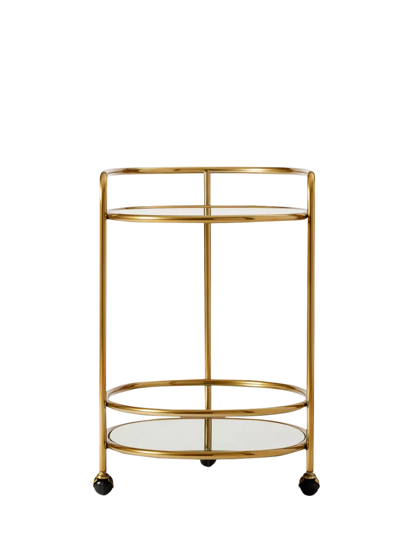 West Elm Albee bar cart antique brass - UK version