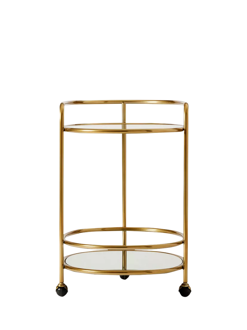 West Elm Albee bar cart antique brass - UK version