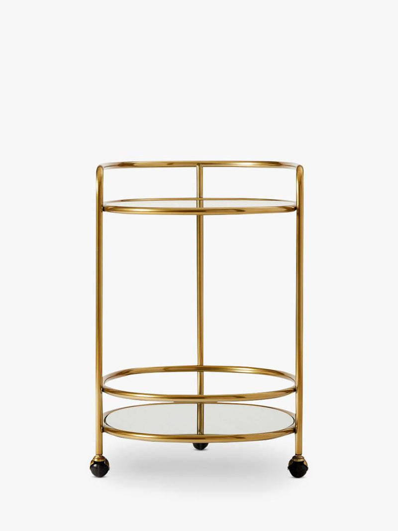 West Elm Albee bar cart antique brass - UK version