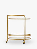 West Elm Albee bar cart antique brass - UK version