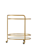 West Elm Albee bar cart antique brass - UK version